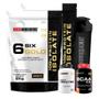 Imagem de Kit 2X Whey Isolado Six Gold 2Kg Creatina Bcaa Coqueteleira