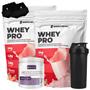 Imagem de Kit 2x Whey Protein 900g Glutamina Shaker Luva NewNutrition