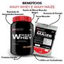 Imagem de KIT 2x Whey Protein Waxy Whey 900g + BCAA 4,5 100g + POWER Creatina 100g + Waxy Maize 800g + Coqueteleira