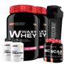 Imagem de Kit 2x Whey Protein Waxy Whey Pote 900g + 2x BCAA 100g Tangerina + 2x Power Creatina 100g + Coqueteleira 600ml- Bodybuilders