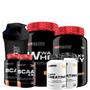 Imagem de KIT 2x Whey Protein Waxy Whey Pote 900g + 2x BCAA 100g Tangerina + 2x Power Creatina 100g + Coqueteleira 600ml- Bodybuilders