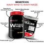 Imagem de Kit 2x Whey Protein Waxy Whey Pote 900g + BCAA 100g + Power Creatina 100g + Waxy Maize 800g + Coqueteleira 600 ml - Aumento de Massa Muscular 
