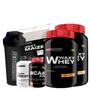 Imagem de Kit 2x Whey Protein Waxy Whey Pote 900g + BCAA 100g + Power Creatina 100g + Waxy Maize 800g + Coqueteleira 600 ml - Aumento de Massa Muscular 