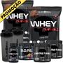 Imagem de Kit 2x Whey Turbo + 2x Creatina 150g + Pré-Treino BOPE 150g + Thermo Flame Termogênico 120 Tabletes+ 2x Coqueteleira - Black Skull