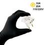 Imagem de Kit 3 Adaptador Tomada Benjamin Plug T 3 Entradas 3 Pinos 2P 10A/20A Universal