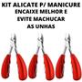 Imagem de Kit 3 Alicates Cortador P/ Todos Os Tipo De Unhas Original!
