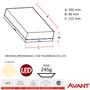 Imagem de Kit 3 Arandela Parede Externa Flat 12W Branco Neutro 4000K IP65