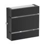 Imagem de Kit 3 Arandela Slim 2 Frisos 12X12X4cm Bivolt G9 Sem Lâmpada Interna Externa Muro Parede - 103