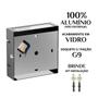 Imagem de Kit 3 Arandela Slim 2 Frisos 12X12X4cm Bivolt G9 Sem Lâmpada Interna Externa Muro Parede - 103