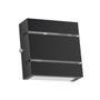Imagem de Kit 3 Arandela Slim 2 Frisos 12X12X4cm Bivolt G9 Sem Lâmpada Interna Externa Muro Parede - 103