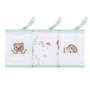 Imagem de Kit 3 Babetes Papi 32x32cm com Prendedor Floresta