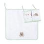Imagem de Kit 3 Babetes Papi 32x32cm com Prendedor Floresta