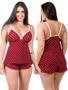 Imagem de Kit 3 baby doll liganete estampas diversas roupa de dormir isa lingerie