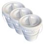 Imagem de Kit 3 Baldes 12L com Tampa Rosca e Lacre - BPA Free