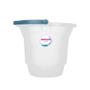 Imagem de Kit 3 Baldes Plásticos Transparente com Alça 12L Hydrus Sanremo