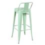 Imagem de Kit 3 Banquetas Altas Com Encosto 76 Cm Verde Claro