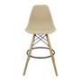 Imagem de Kit 3 Banquetas Charles Eames Eiffel Wood Design Base Fixa