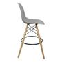 Imagem de Kit 3 Banquetas Charles Eames Eiffel Wood Design Base Fixa