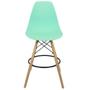 Imagem de Kit 3 Banquetas Charles Eames Eiffel Wood Design Base Fixa Madeira