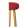 Imagem de Kit 3 Banquetas Decorativas 78cm com Pés Pálito Italian Vermelho - Mafer