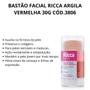 Imagem de Kit 3 Bastão Facial Argila Vermelha 30g - Ricca