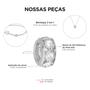 Imagem de Kit 3 Berloques Separadores Strass Cristal Banhado a Prata 925