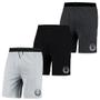 Imagem de Kit 3 Bermuda Moletom Masculina Algodão Bolso Cós Elástico