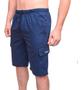 Imagem de Kit 3 Bermudas Brim Elástico Cargo Plus Size Masculino Nova7