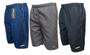 Imagem de Kit 3 Bermudas Calção Tactel Masculino Leve Macio 3 Bolso Elástico Cordão Comprido Listras Academia
