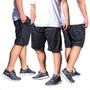 Imagem de KIT 3 Bermudas Dry Fit  Shorts Plus Size Lisa Cintura com Elástico 109