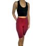 Imagem de Kit 3 Bermudas Femininas Justas Elástico Lisas Cores Sortidas Suplex Pp ao Plus Size