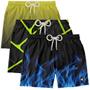 Imagem de Kit 3 Bermudas Masculina Praia Estampada Surf Boardshort Verão Moda Casual Esportiva Tactel