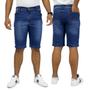 Imagem de Kit 3 Bermudas Masculinas Jeans Com Lycra