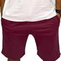 Imagem de Kit 3  Bermudas Moletom Masculina Short Com Bolso Treino Casual Cores Básico Esporte verão