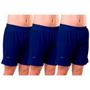 Imagem de Kit 3 Bermudas Short Calção Infantil Kids Menino com Sunga Interna Cordão Elite Original Futebol