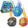 Imagem de Kit 3 Beyblade Burst Slingshock Kit Elemento X Hasbro