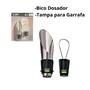 Imagem de Kit 3 Bico Dosador Com Tampa Para Garrafa - 3 Kits