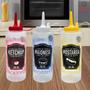 Imagem de Kit 3 Bisnagas Mostarda Maionese Catchup Decorada 350 ml