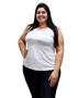 Imagem de Kit 3 Blusa Alça Reta Plus em Viscolycra