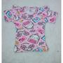 Imagem de Kit 3 Blusas Blusinhas Infantil Com Babado Manga