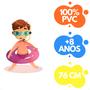 Imagem de Kit 3 Boia Infantil Criança Adulto Inflável Neon Pool Party Decoração 76cm+Óculos de Natação