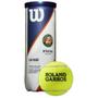 Imagem de Kit 3 Bolas De Tênis Wilson Roland Garros All Court WR8204601001