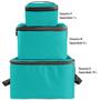 Imagem de Kit 3 Bolsas Termicas Impermeaveis 1L 5L 10L BLT116 Azul Tiffany - Teisen