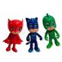 Imagem de Kit 3 Bonecos Brinquedos Pjmasks Grandes 14Cm