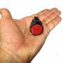 Imagem de Kit 3 Botão de Impulso Comando Monobloco Pulso 1 NF Vermelho Sem Trava EA142