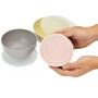 Imagem de Kit 3 Bowls Pote Tigela Cumbuca Bambu Ecológico Com Tampa Reforçado