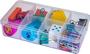 Imagem de Kit 3 Box Caixa Organizadora c/ Divisórias 15cm Transparente