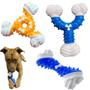 Imagem de Kit 3 Brinquedo Resistente Osso Cachorro Cão Pet Forte Grande Pet
