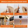 Imagem de Kit 3 Broca Com Escareador 2.8Mm X 8Mm Para Rebaixo Madeira