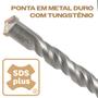 Imagem de Kit 3 Broca SDS Plus 8mm x 260mm para Martelete Profissional